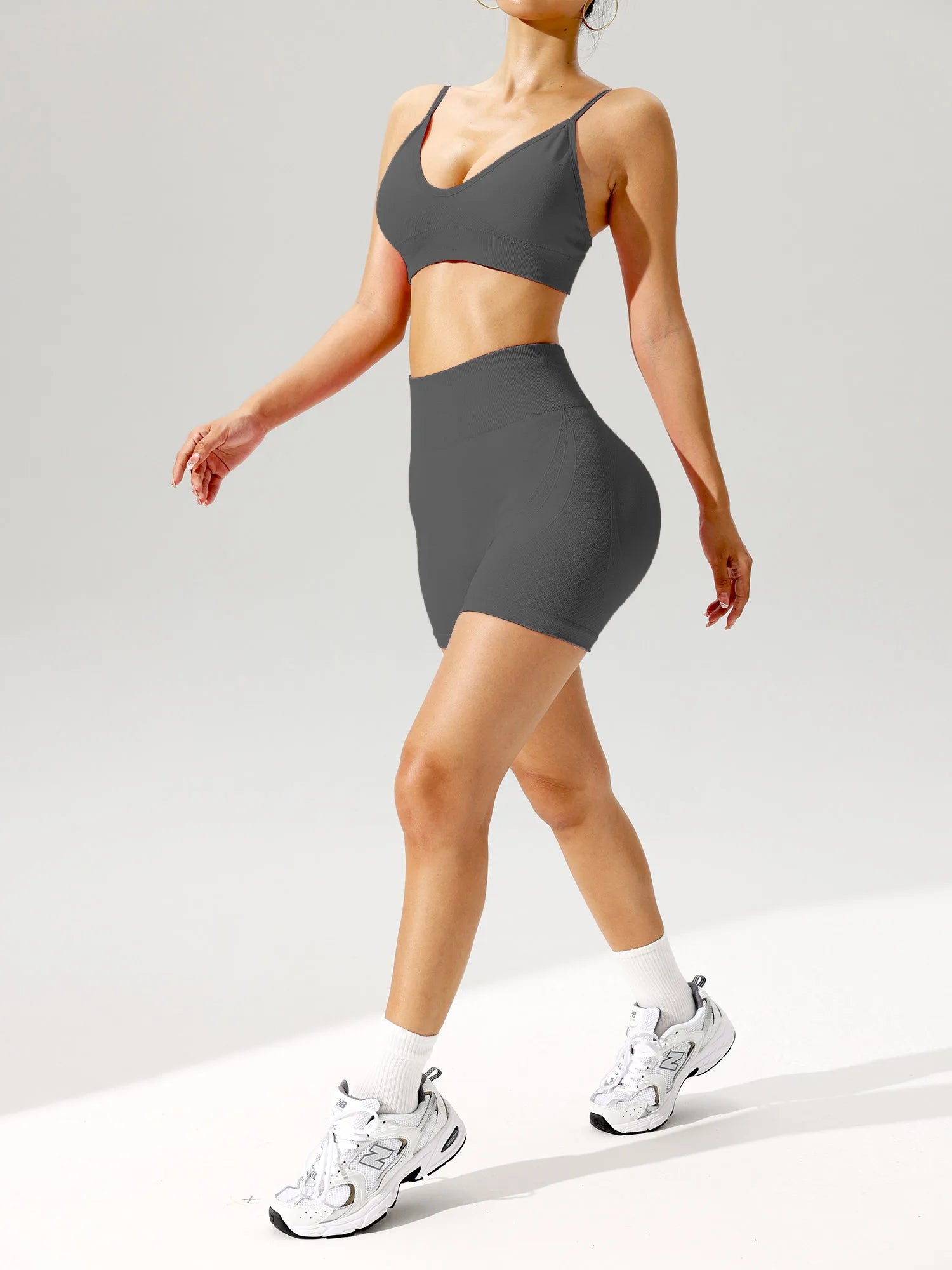 2 pcs/set Women Sports Bra Shorts Legging Set Sportswear Woman Gym Yoga Clothes Seamless Sexy Workout Outfit Women's Tracksuit